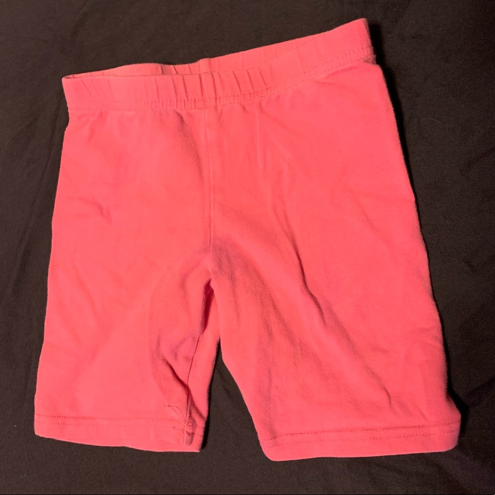 Girls pink spandex shorts